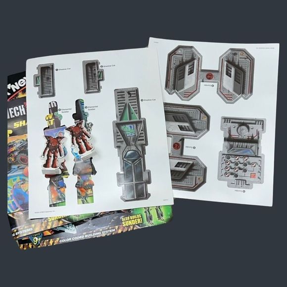 2001 Knex Mech Warrior Shadow Cat Makes 2 Models Shadow Cat Sunder Instructions - Picture 3 of 7